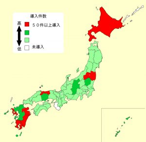 日本地図養牛カメラ導入実績